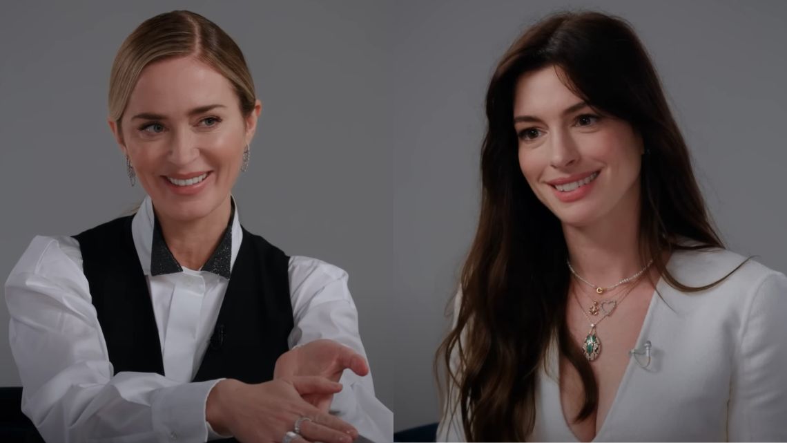 Anne Hathaway e Emily Blunt conversam sobre O Diabo Veste Prada e trabalhar com Christopher Nolan